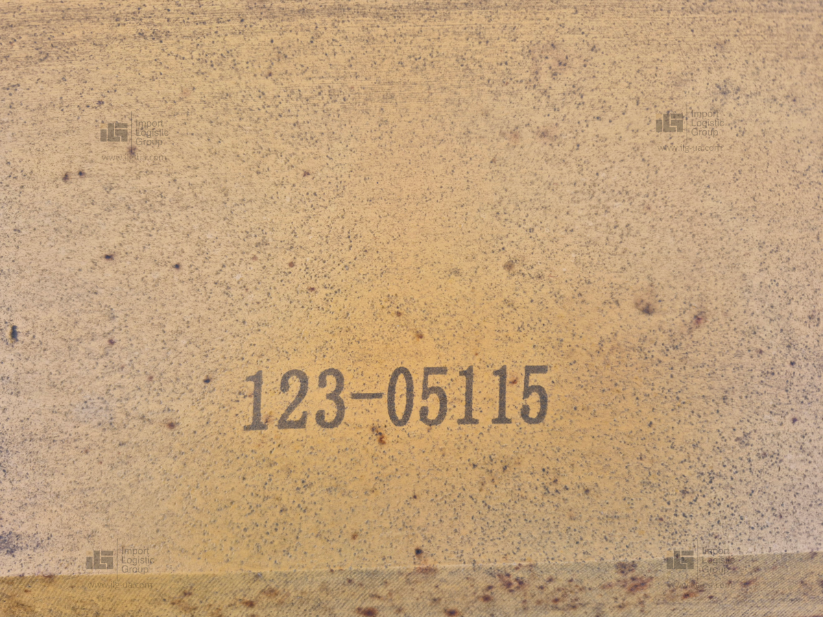Ніж ковша 123/05115 (2450х150х16), приварний, без отворів