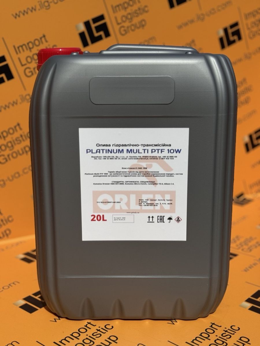 Олива трансмісійна ORLEN PLATINUM MULTI PTF 10W, 20л